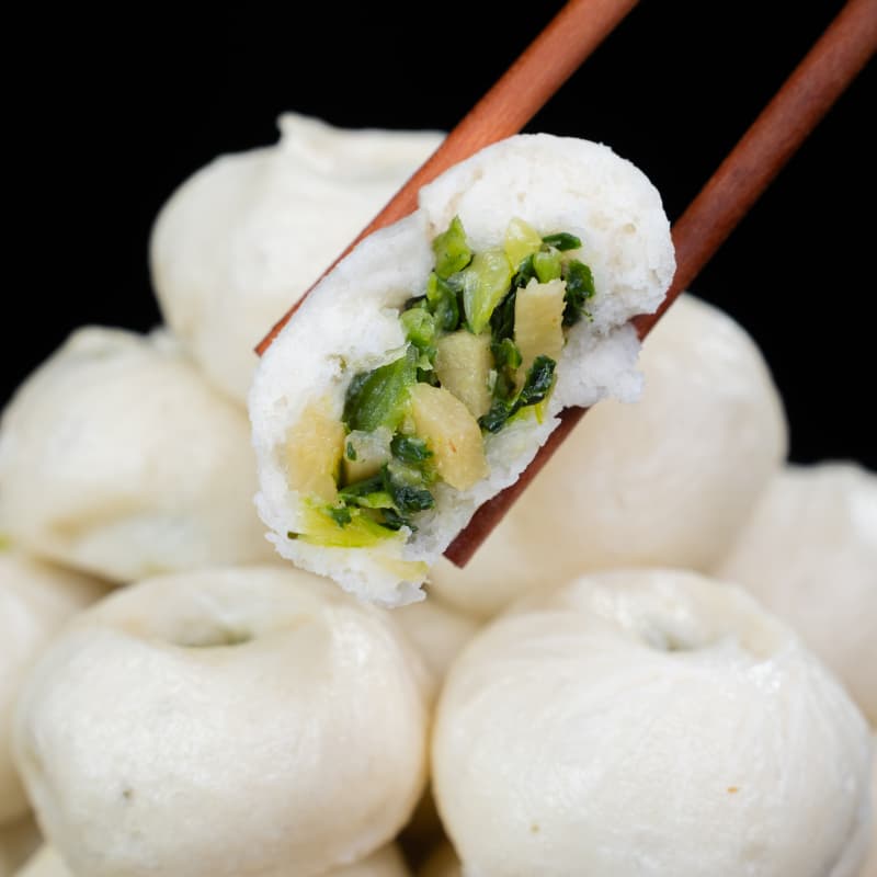 板蓝根青菜小笼包